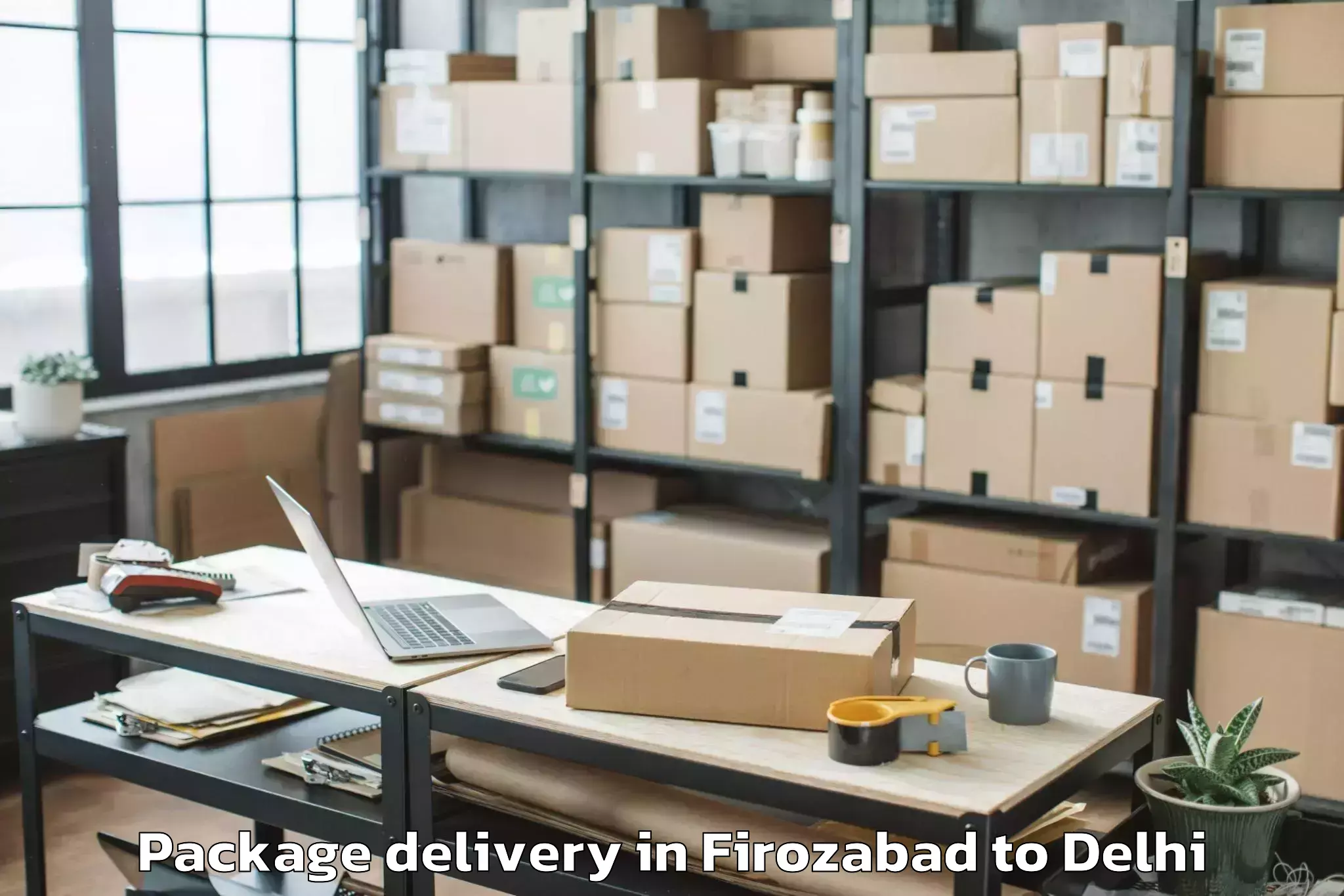 Easy Firozabad to Jmd Kohinoor Mall Package Delivery Booking